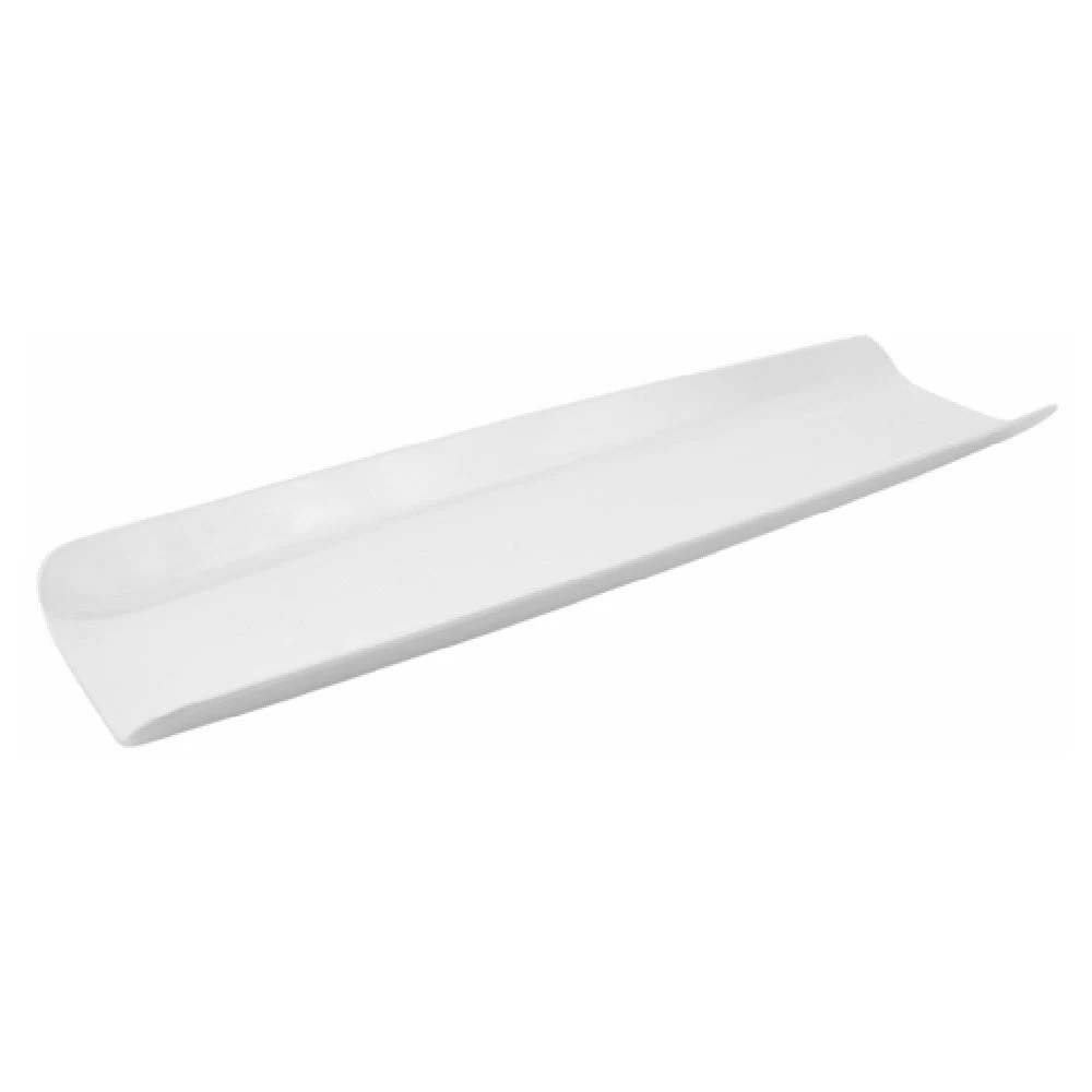 BauscherHepp T2460 GN 2/4 Size Tray 20-3/4 Inch White Melamine Curved Design