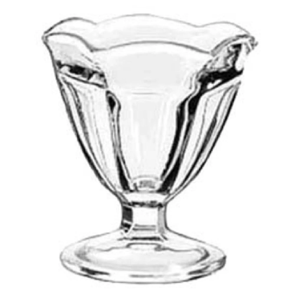 Libbey 5101 4-1/2 Oz Glass Tulip Sundae Dish with Footed Base 36 Packs