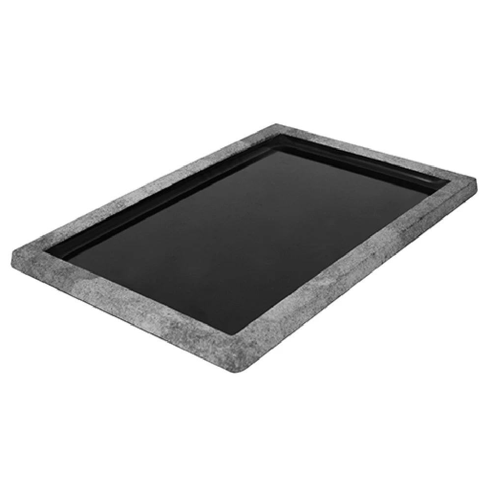 BauscherHepp TCN2328B 16-9/16 Inch Rectangular Tray Urban Black Melamine