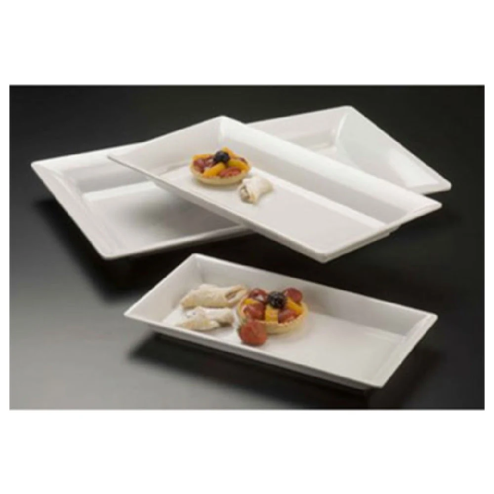 American Metalcraft MEL19 14-1/4 Inch Rectangular Platter Melamine White