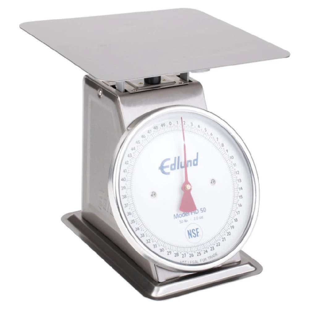 Edlund HD-50 50 lb Scale Receiving Dial Type Top Loading Stainless Steel
