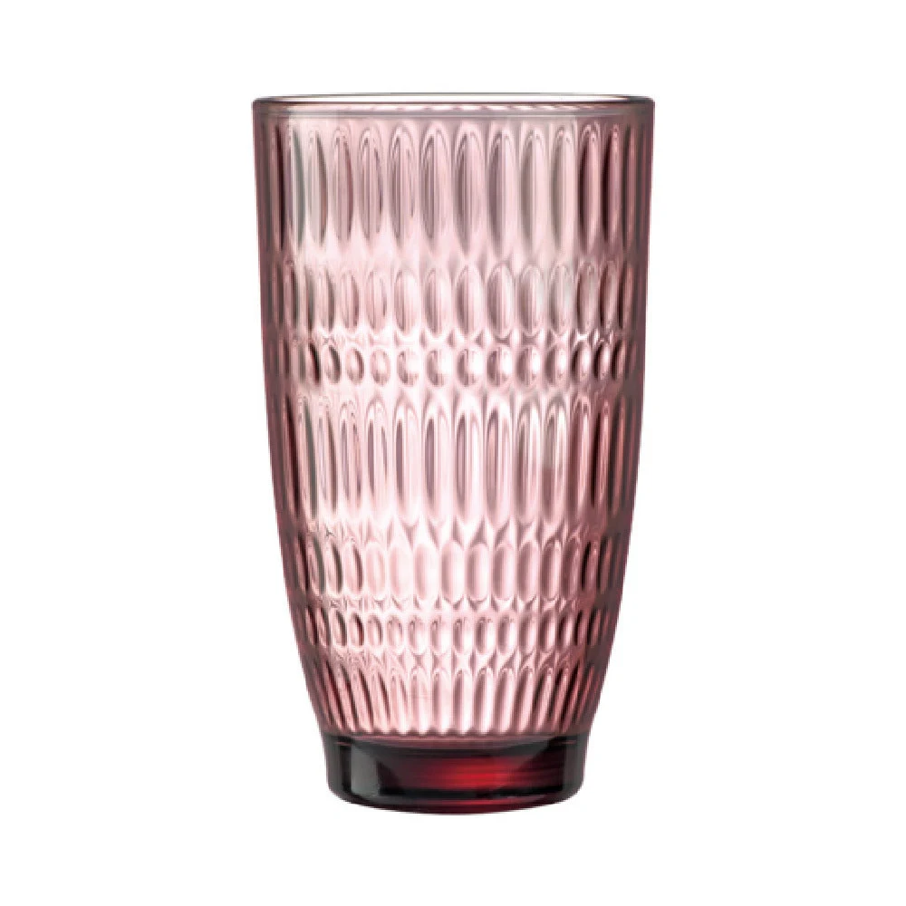 Arc Cardinal V8713 12.25 Oz Hi Ball Glass Arcoroc Rock Dew Pink 24 Packs