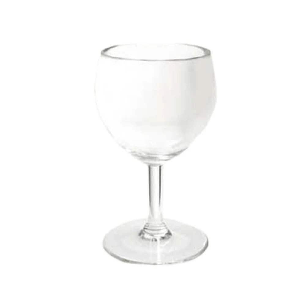 GET Enterprises SW-1406-1-SAN-CL 6 Oz Wine Glass Clear SAN Plastic NSF 24 Packs