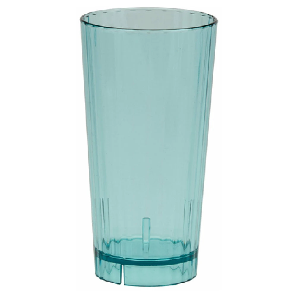 Cambro HT22CW196 22 Oz Tumbler Azure Blue Polycarbonate with Stacking Lugs