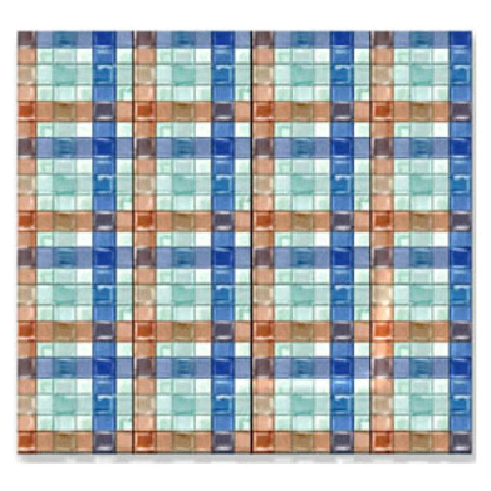 Bon Chef 100202 14 Inch Square Glass Tray with Basketweave Design