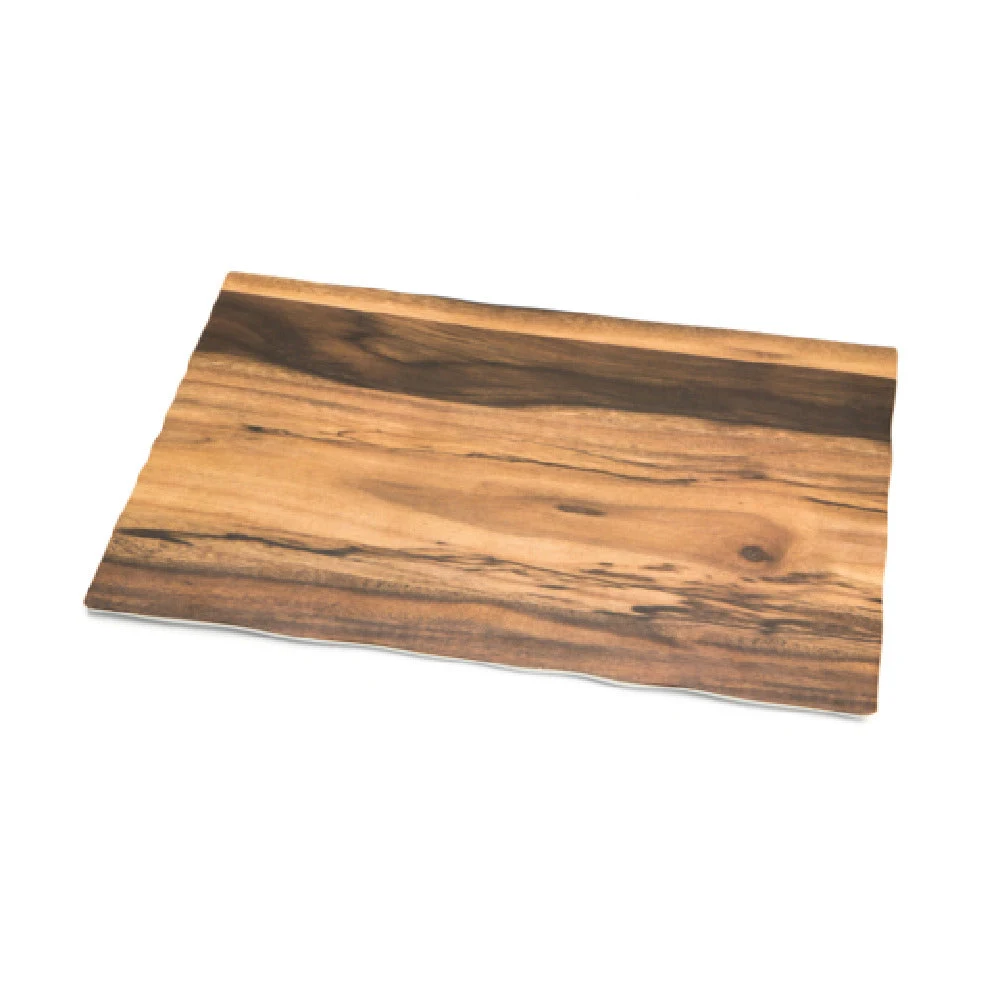 Steelite DFTRC1711AC 17 Inch Tray Acacia Timbered Melamine Display Tray