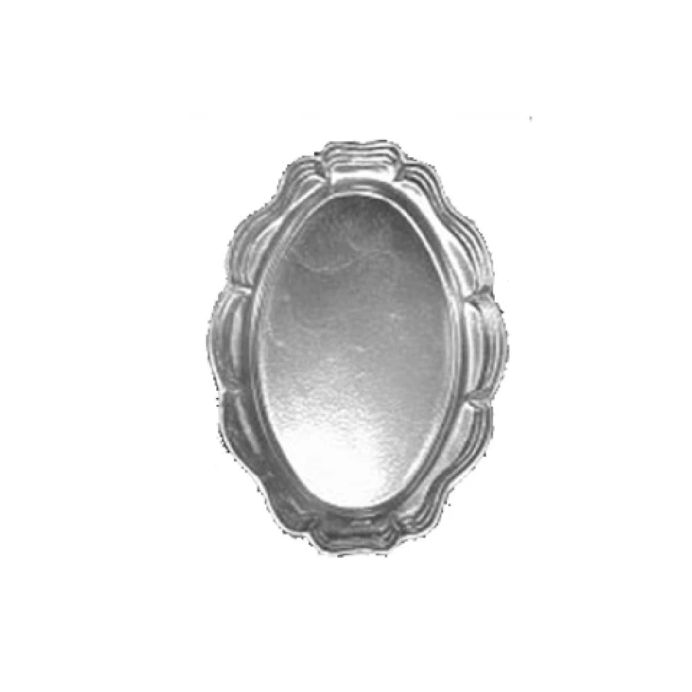 Bon Chef 2021 8 Inch Oval Platter with Pewter-Glo Finish Aluminum