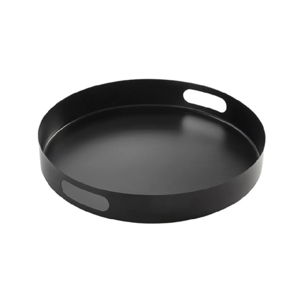 American Metalcraft STB14 14-5/8 Inch Round Serving Tray Black