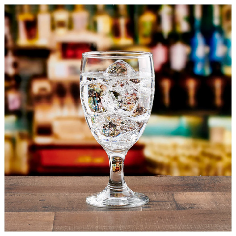 Anchor Hocking 10565A 16 Oz Goblet Glass Clear Stemmed Footed 6 Packs