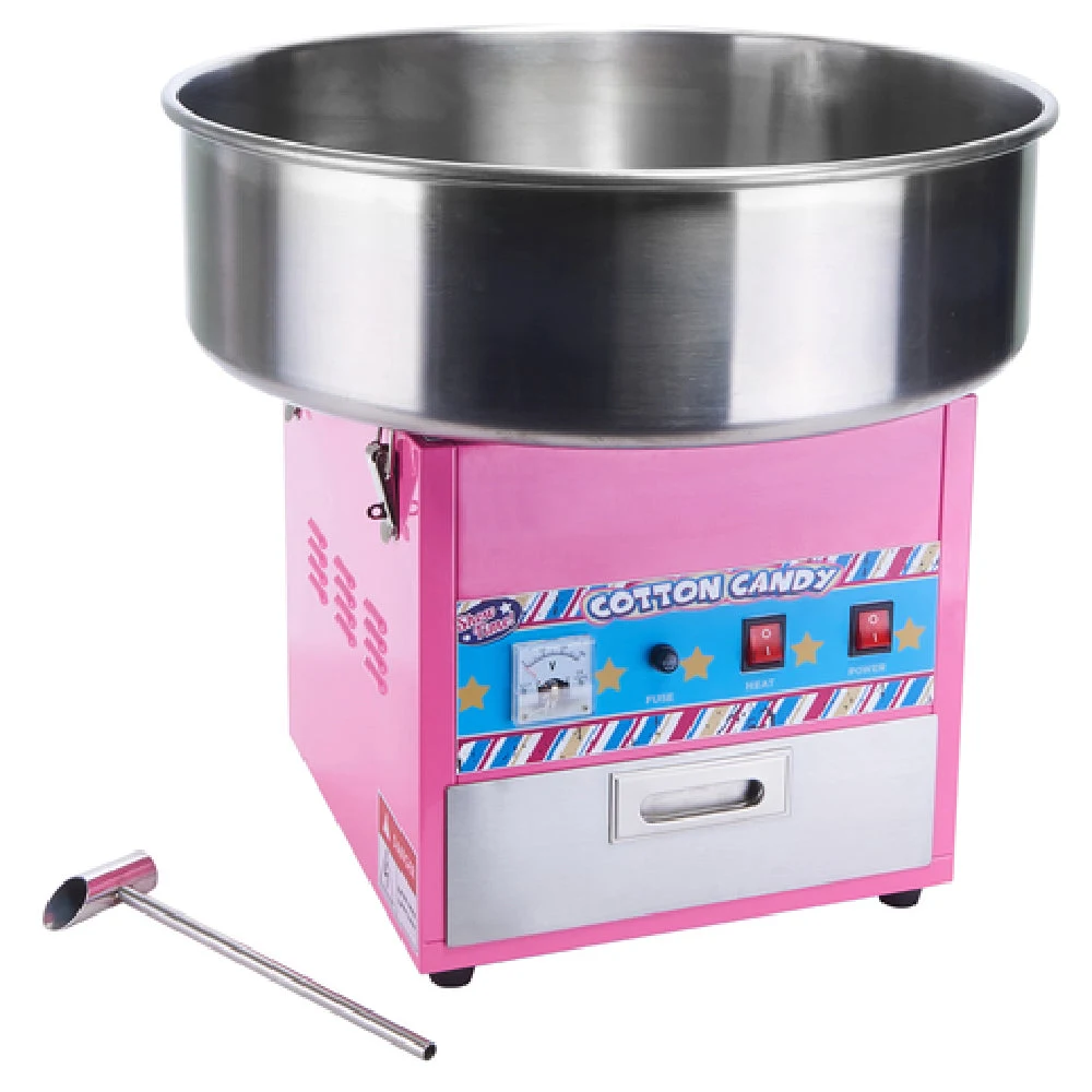 Winco CCM-28 20-1/2 Inch Stainless Steel Cotton Candy Machine with Scooper