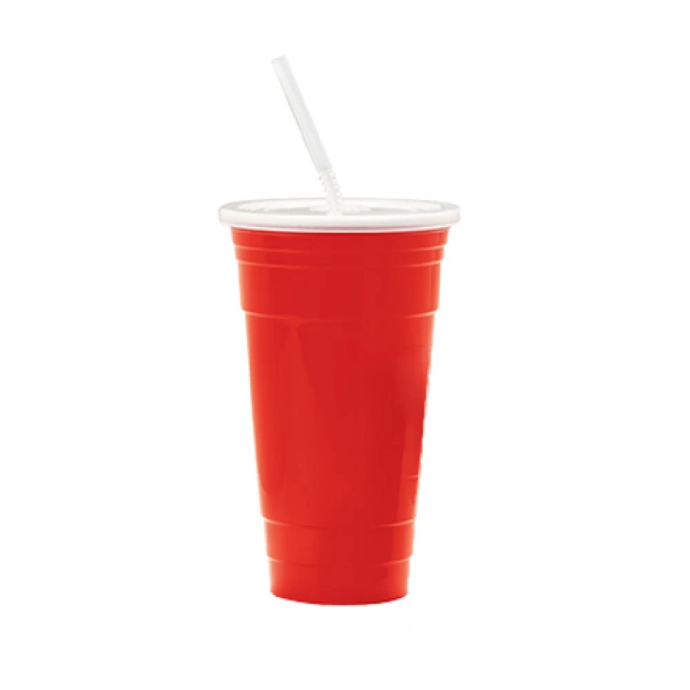 GET Enterprises SC-32-R 32 Oz Tumbler Red Polypropylene with Smooth Finish