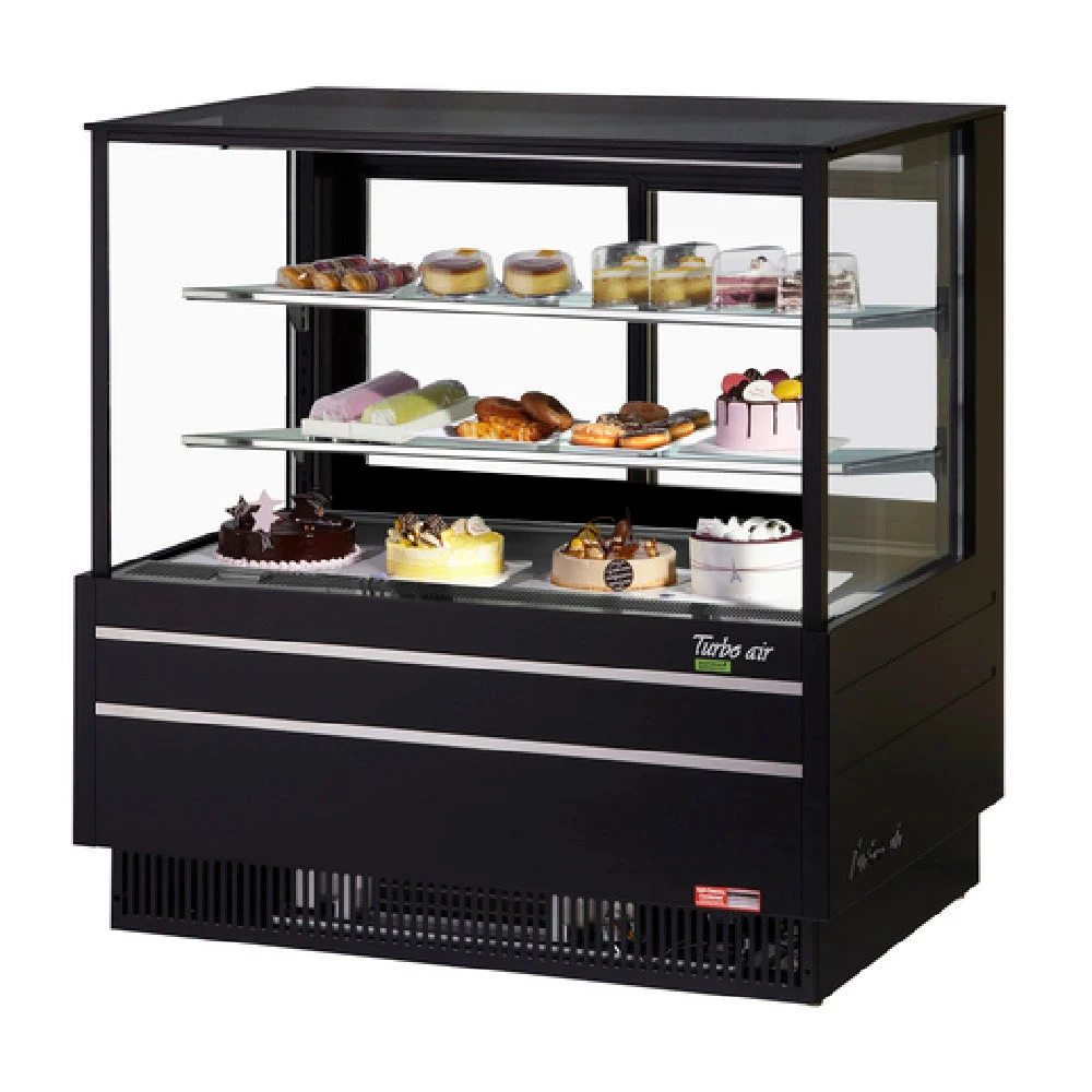 Turbo Air TCGB-48UF-B-N 48 Inch Display Case Refrigerated Full Service 15.6 cu.ft.