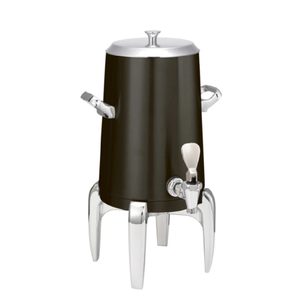 Service Ideas URN15VBXMDFL 12 Inch Stainless Steel Vacuum Insulated Urn Black Onyx