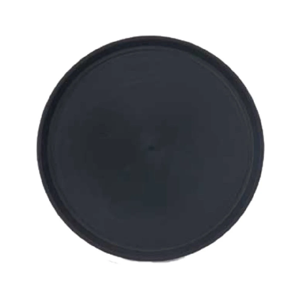 Vollrath 1476-0606 16 Inch Round Non-skid Serving Tray Black Molded-in Liner