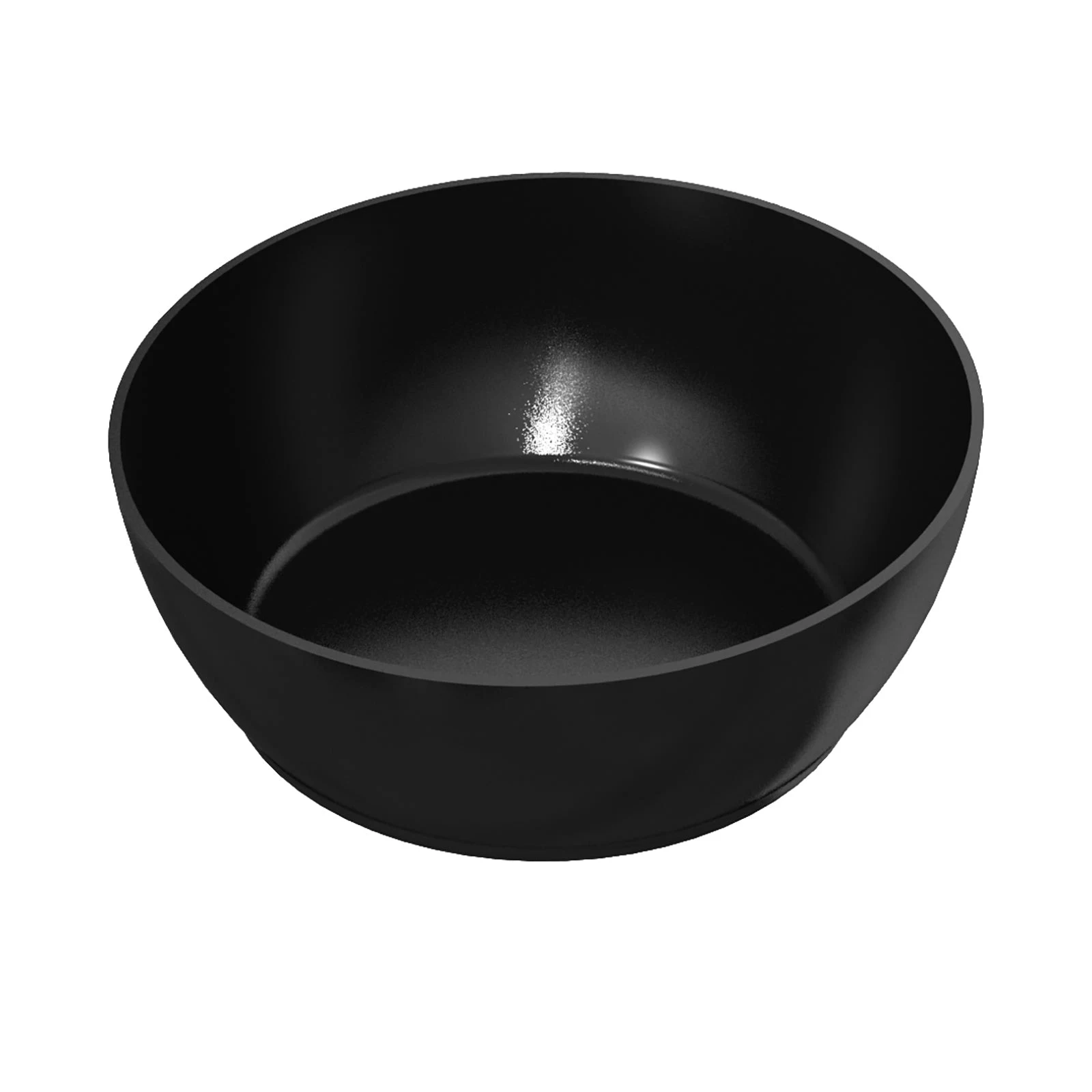 Tablecraft CW13070BK 11-1/2 Quart Cold Holding Bowl Metal Black Finish