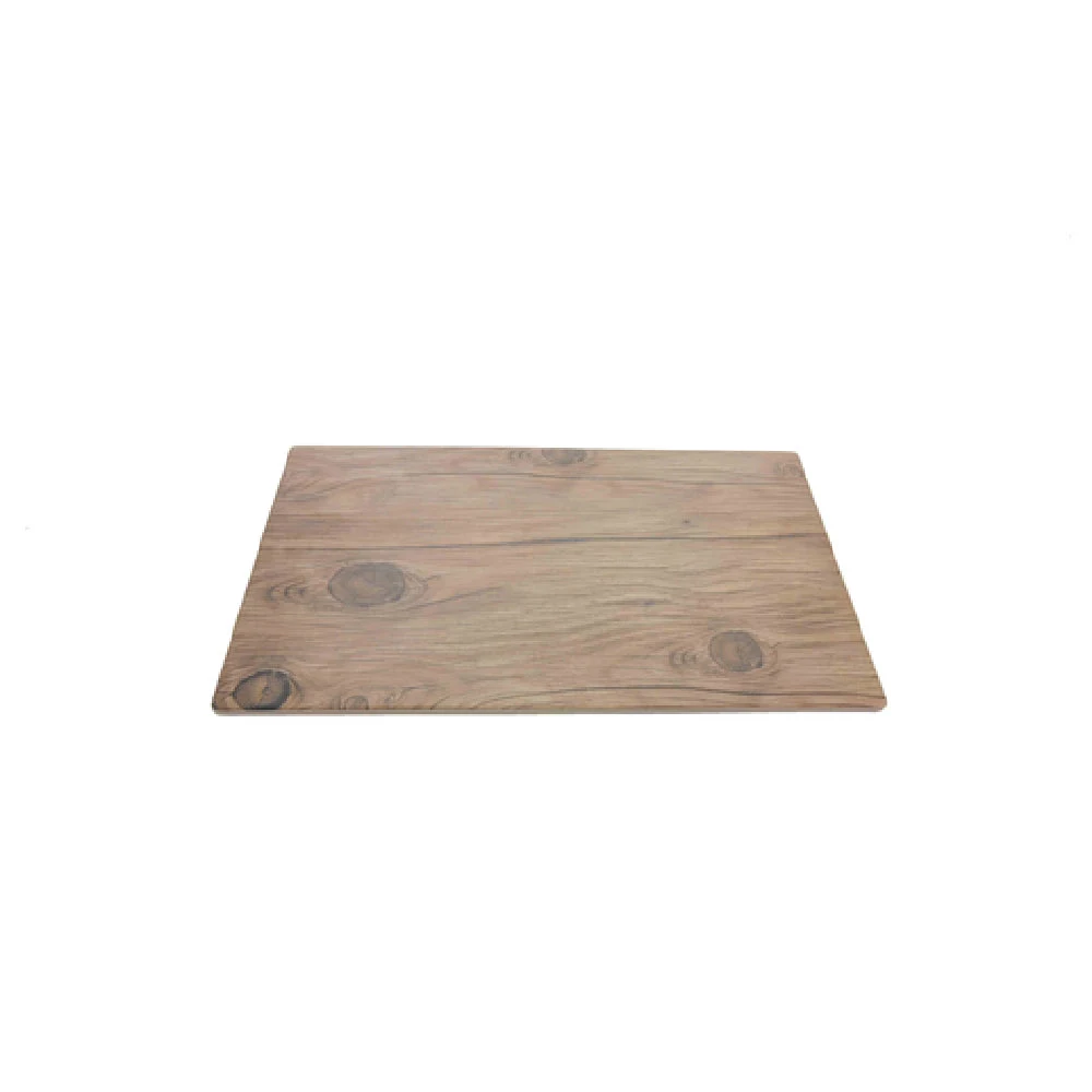 Thunder Group SB514S 14 to 8 Inch Rectangular Serving Board Melamine Faux Wood Sequoia