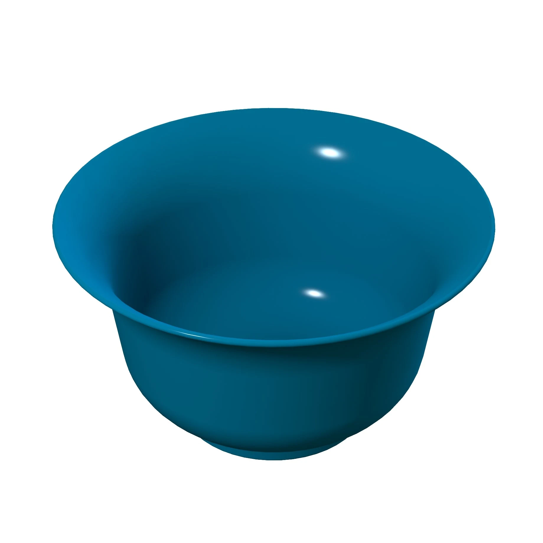 Tablecraft CW3140SBL 5-3/8 Quart Cold Holding Round Salad Bowl Aluminum Sky Blue Finish