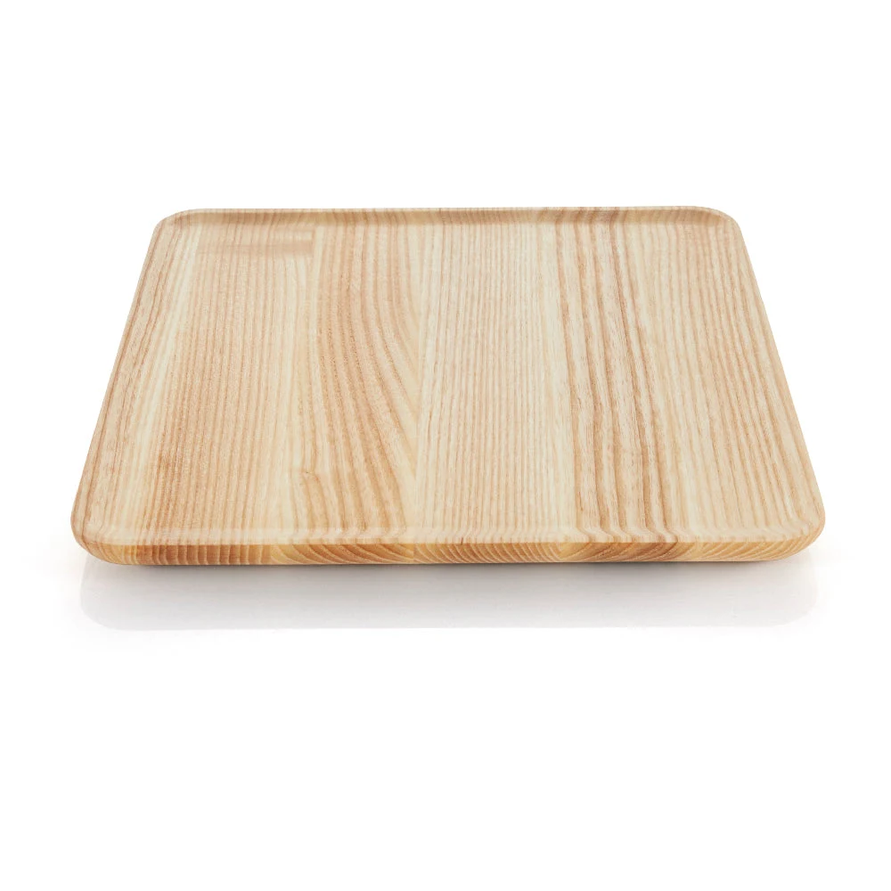 BauscherHepp 53.0152.0435 10 Inch Serving Tray Square Wood Ashwood Style Lights