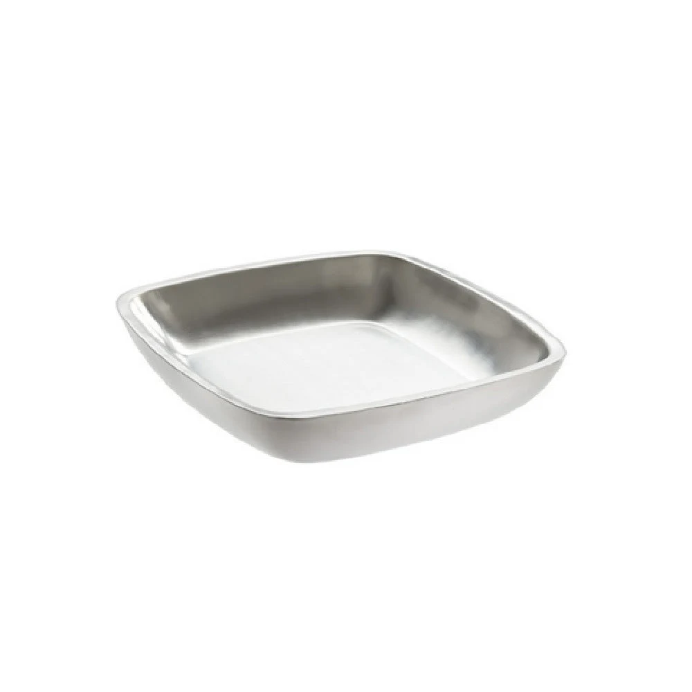 American Metalcraft DWSSEA10 10 Inch Square Double Wall Stainless Steel Seafood Tray
