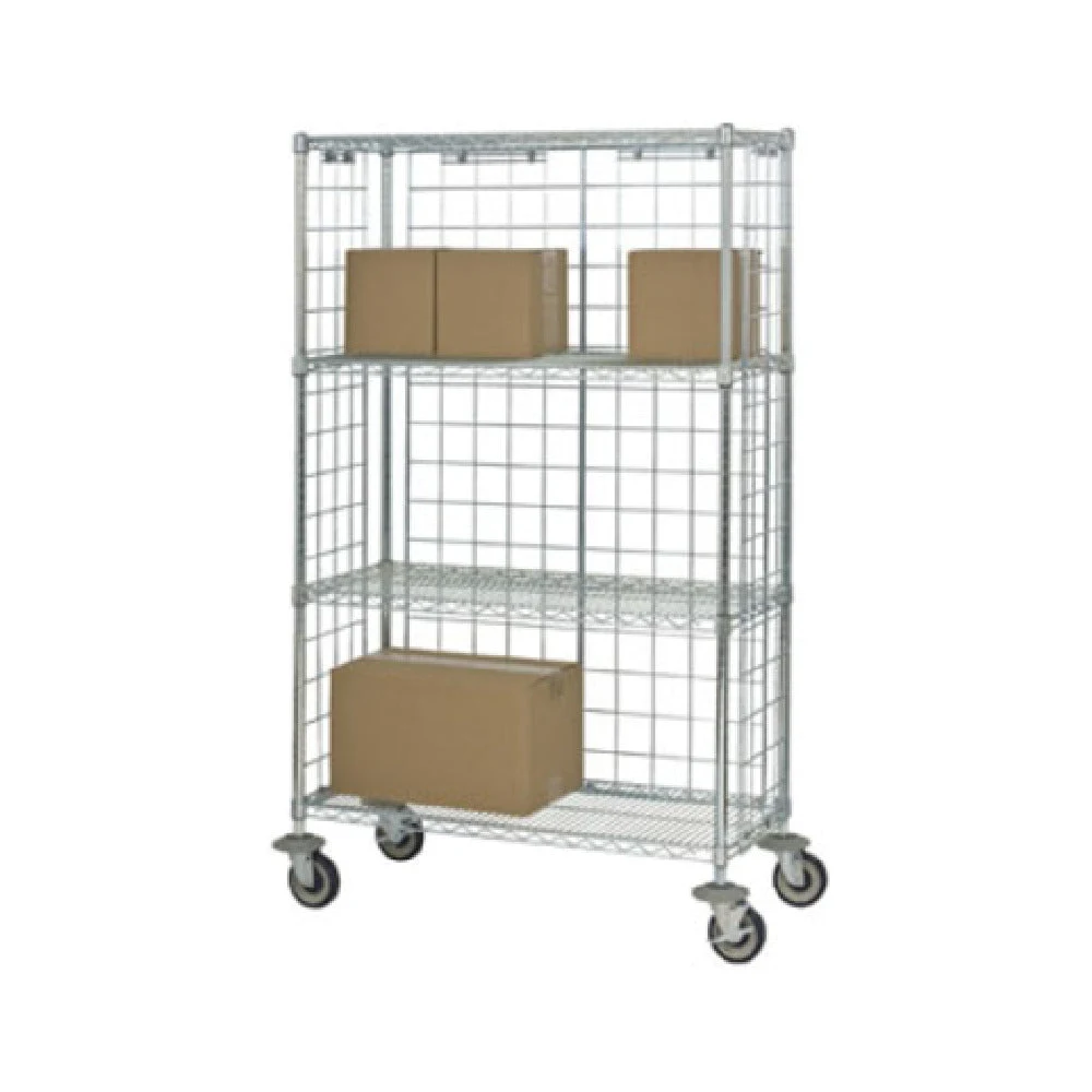 1880 Hospitality FEMK184869CH 48 Inch Mobile Cart Panels for 3 Sides Chrome Finish