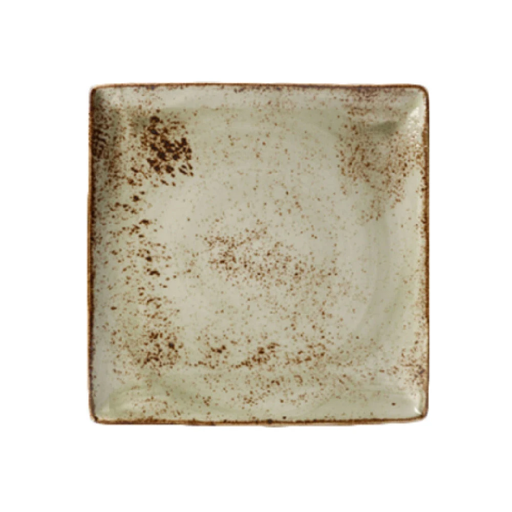 Steelite 11310553 10.5 Inch Taste Square Tray Green Alumina Vitrified