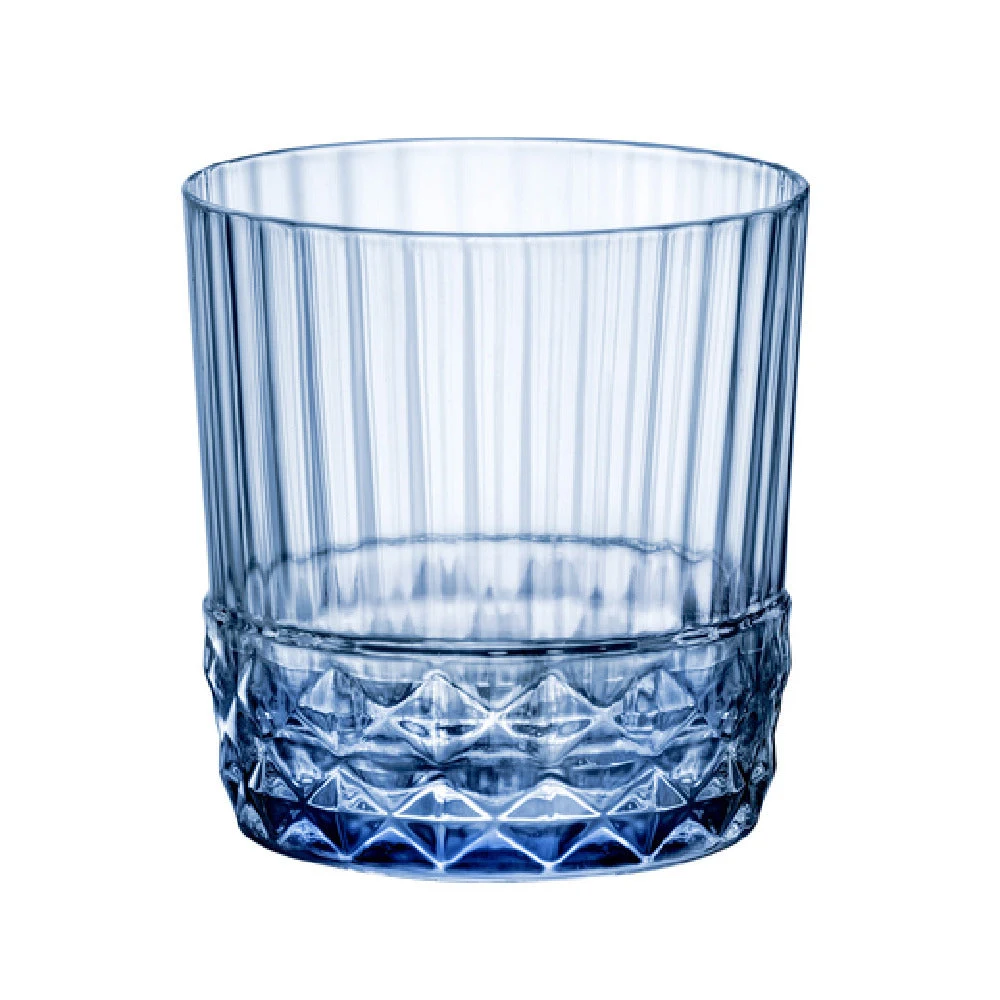 Steelite 49212Q947 12.75 Oz Double Old Fashioned Sapphire Blue Glass