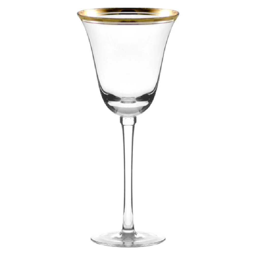 Ten Strawberry Street WINSR-RW-GLD Optic Red Wine 8 Oz. Dishwasher Safe