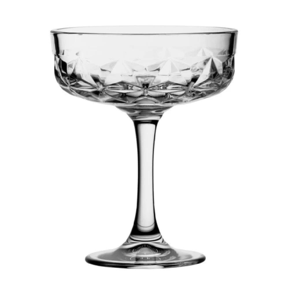 Steelite P440454 8 Oz Coupe Glass Clear Soda Lime Glass - 12 Packs
