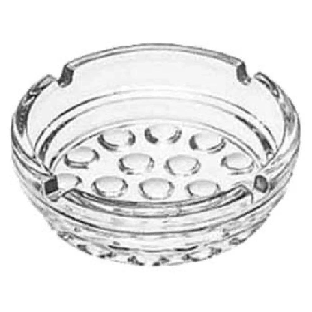 Libbey 5154 4 Inch Diameter Clear Glass Ash Tray 36 Bundles/Cases