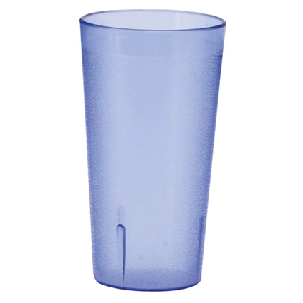 Winco PTP-08B 8 Oz Break-Resistant Pebbled Plastic Tumbler Blue