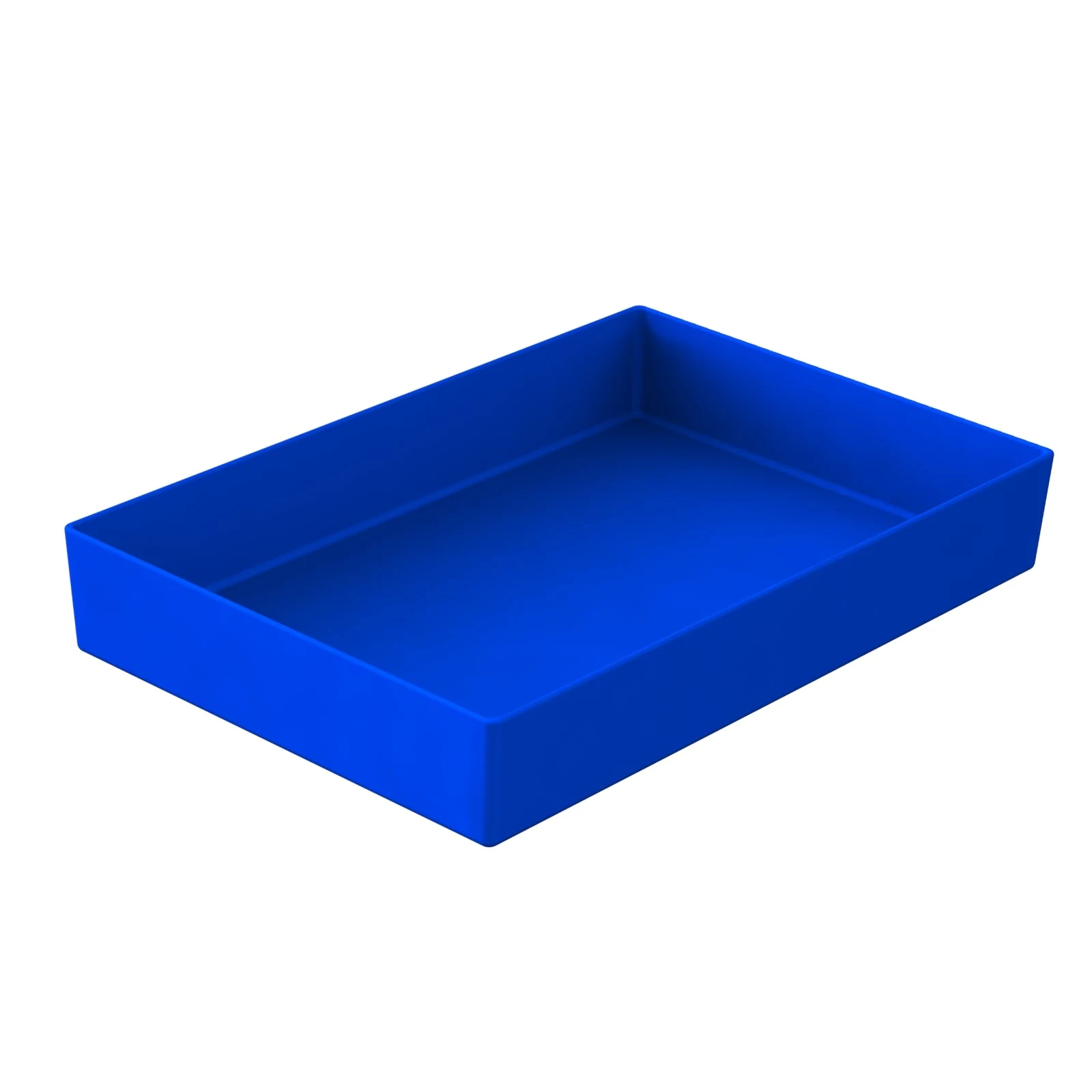 Tablecraft CW4032CBL 10 Quart Rectangular Bowl Cold Holding Aluminum Cobalt Blue Finish