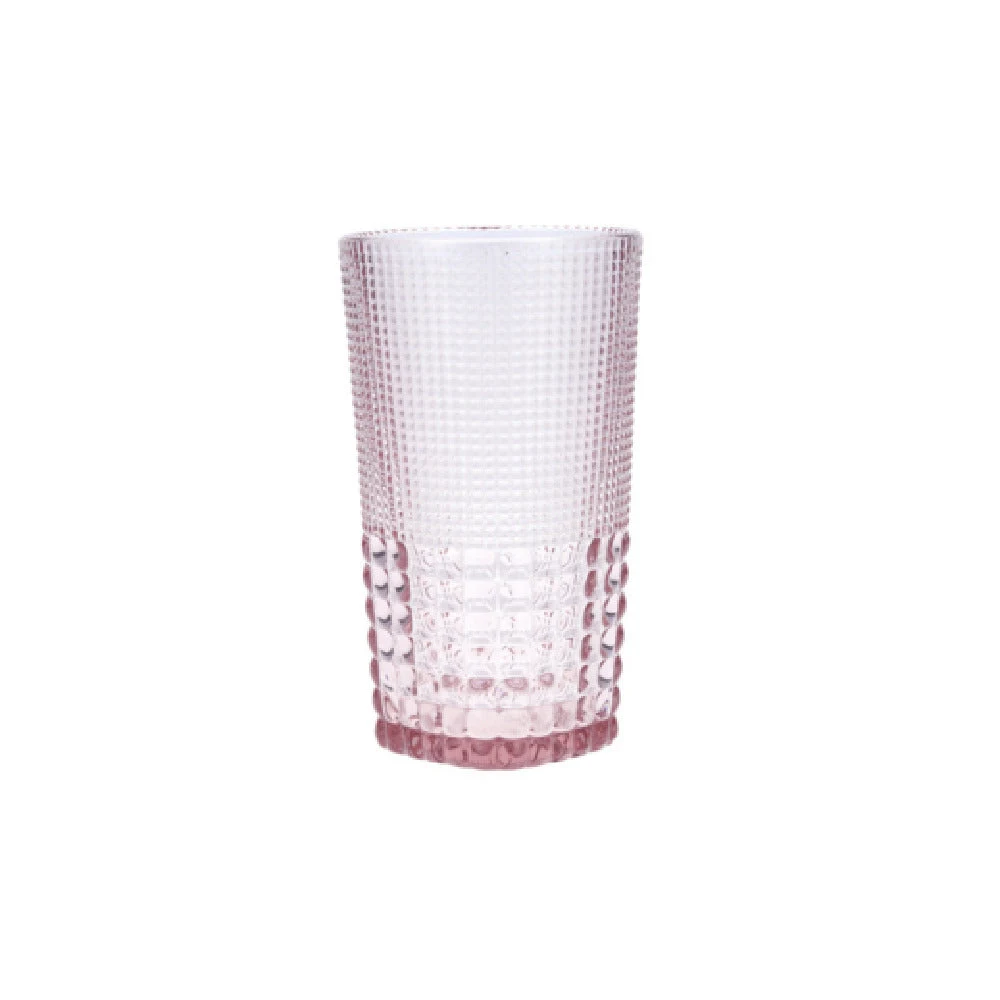 Fortessa DV.MALCOLMPK.03 15 Oz Malcolm Ice Beverage Glass Pink - Case of 24