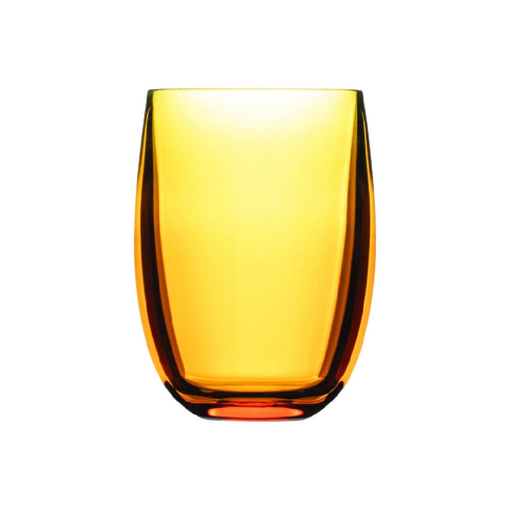 Hospitality Brands HUS089AM-012 13 Oz Amber Tumbler Glass Unbreakable Polycarbonate