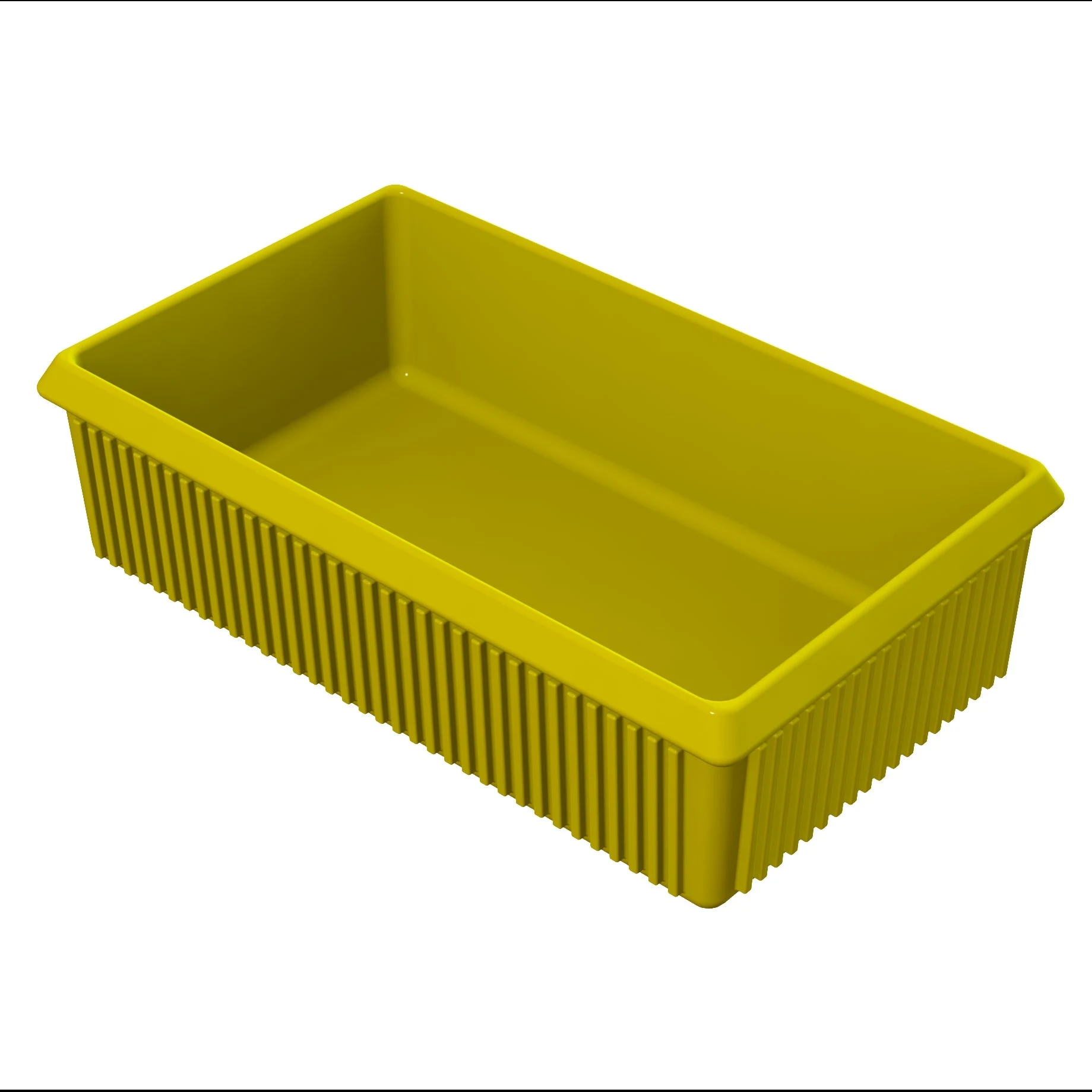 Tablecraft CW1510Y 2-1/4 Qt Server Bowl Yellow Aluminum Cold Holding