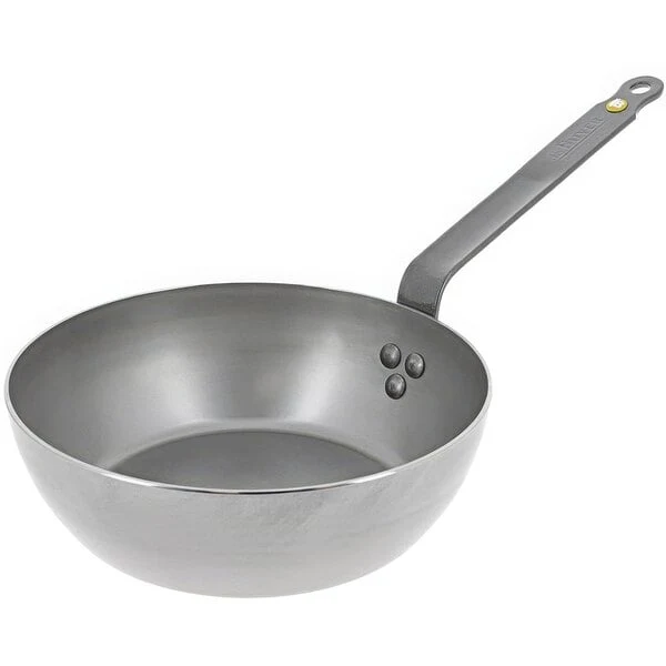 de Buyer Mineral B Element 4.2 Qt. Carbon Steel Country / Stir Fry Pan 5614.28