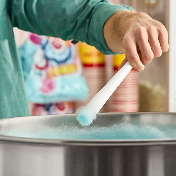 Carnival King White Cotton Candy Cone - 250/Pack